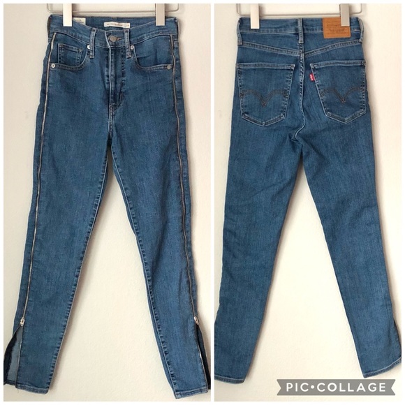 \Levi’s\• Mile High Super Skinny Side Zipper Jeans - Picture 3 of 16